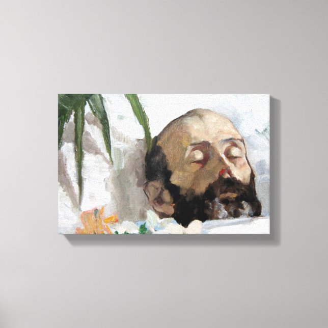 Porträtt av en död man (Dödlighet och död) Canvastryck (Framsida)