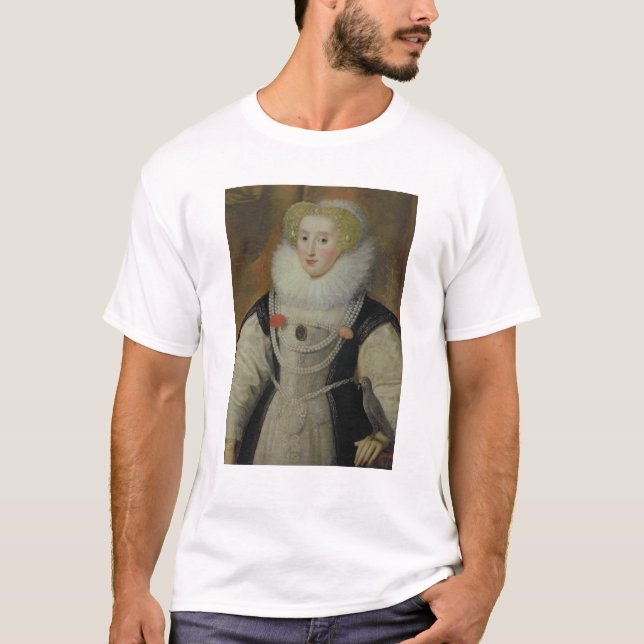 Porträtt av en Elizabethan dam med en papegoja T-shirt (Framsida)