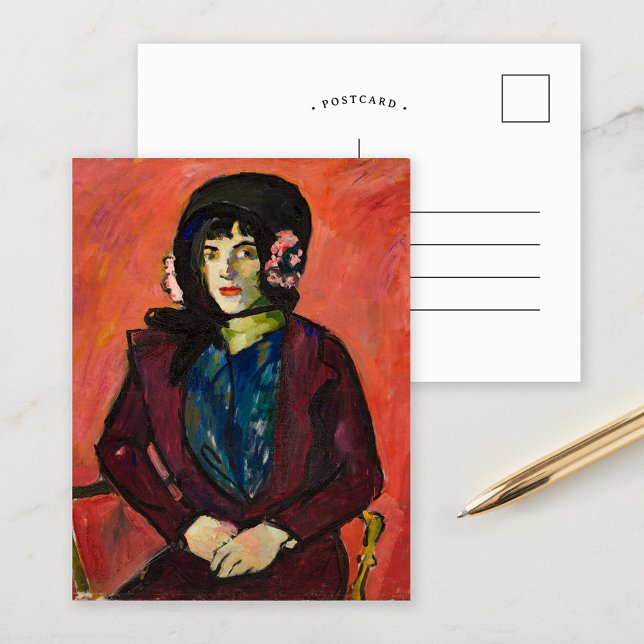Porträtt av en flicka | Henry Lyman Saÿen Vykort (Skapare uppladdad)