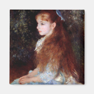 Porträtt av en flicka med blått band, Renoir Magnet