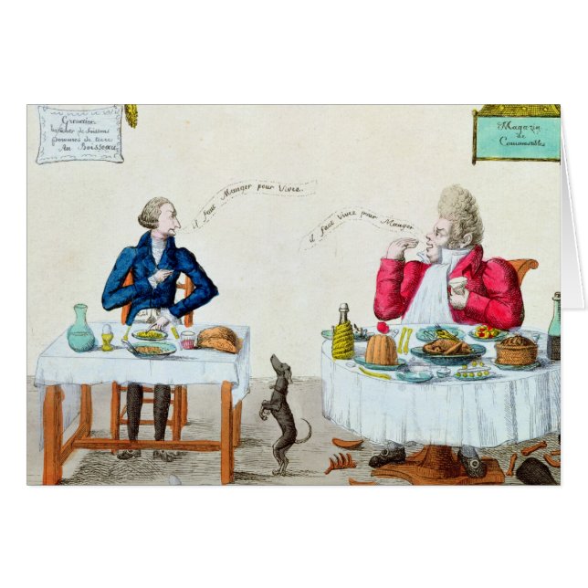 Porträtt av en frossare hälsningskort (Framsidan Horizontal)