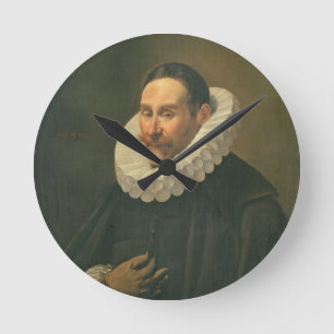 Porträtt av en gentleman, 1578 rund klocka