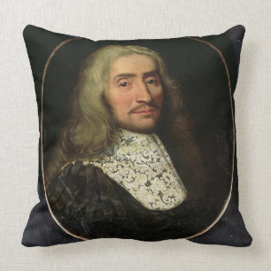 Porträtt av en gentleman (olja på kanfas) kudde