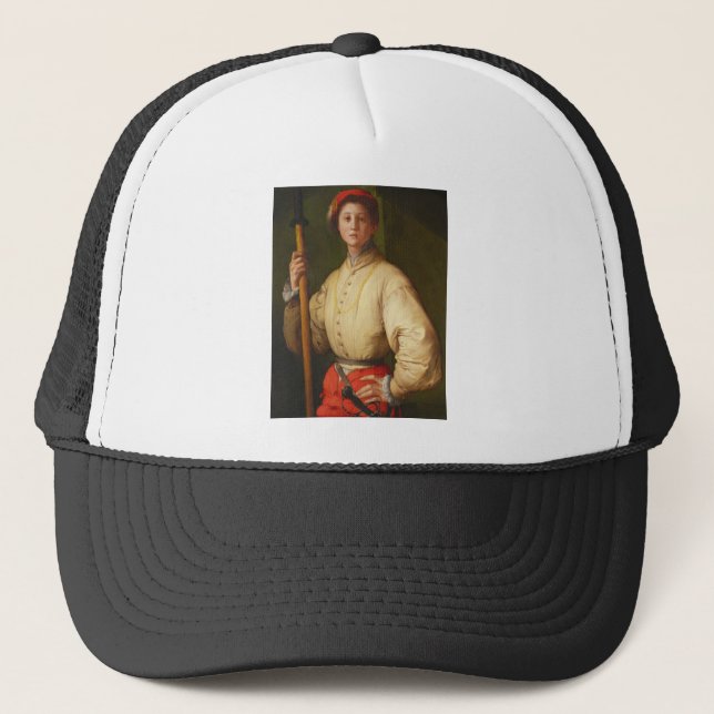 Porträtt av en Halberdier vid Pontormo Truckerkeps (Framsida)