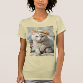 Porträtt av en katt i hatt. t shirt