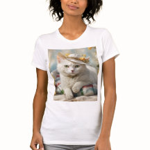 Porträtt av en katt i hatt.