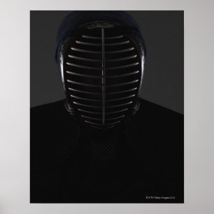 Porträtt av en Kendo fäktare 5 Poster