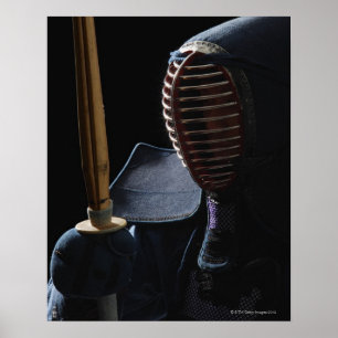 Porträtt av en Kendo fäktare 6 Poster