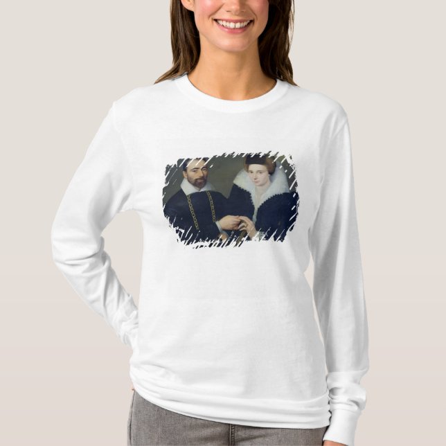Porträtt av en koppla ihop t-shirt (Framsida)