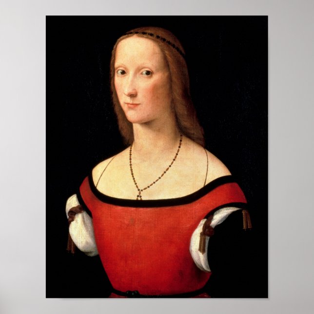 Porträtt av en kvinna, 1500-tal poster (Framsidan)