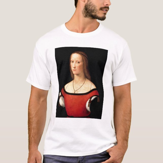 Porträtt av en kvinna, 1500s t-shirt (Framsida)