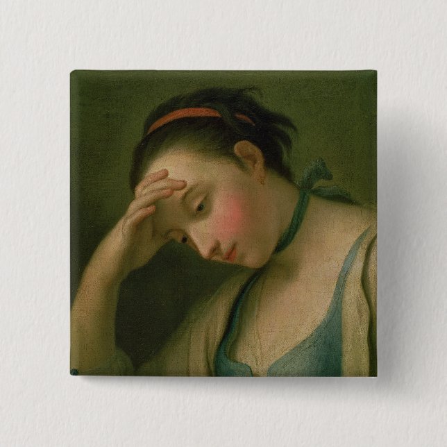 Porträtt av en kvinna 2 knapp (Framsida)