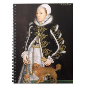 Porträtt av en kvinna, antagligen Catherine Carey Anteckningsbok Med Spiral