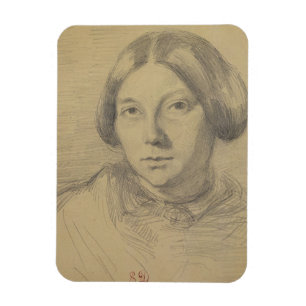 Porträtt av en kvinna, eventuellt George Sand Magnet