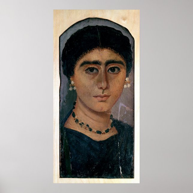 Porträtt av en kvinna från Fayum, 1400-talet Poster (Framsidan)