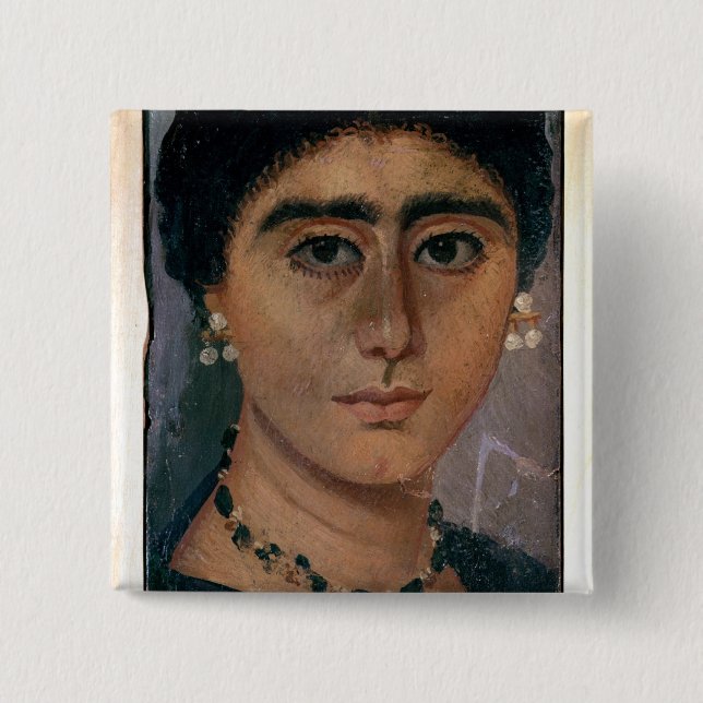 Porträtt av en kvinna, från Fayum, 1st-4th Knapp (Framsida)