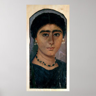 Porträtt av en kvinna, från Fayum, 1st-4th Poster
