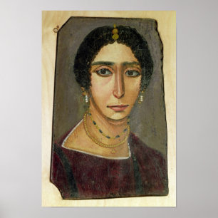 Porträtt av en kvinna, från Fayum, 1st-4th Poster