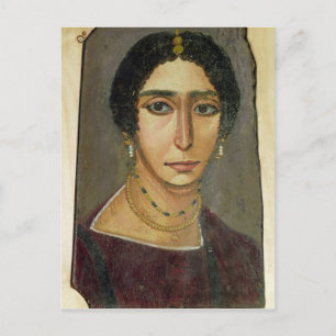 Porträtt av en kvinna, från Fayum, 1st-4th Vykort
