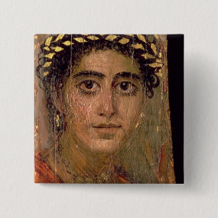 Porträtt av en kvinna, från Fayum, Knapp