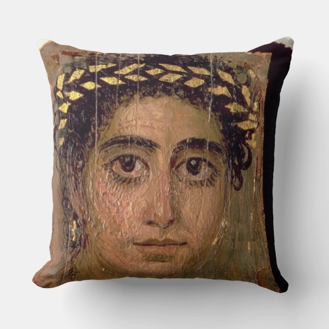 Porträtt av en kvinna, från Fayum, Kudde (Framsida)