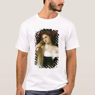 Porträtt av en kvinna på henne toalett, 1512-15 tee shirt