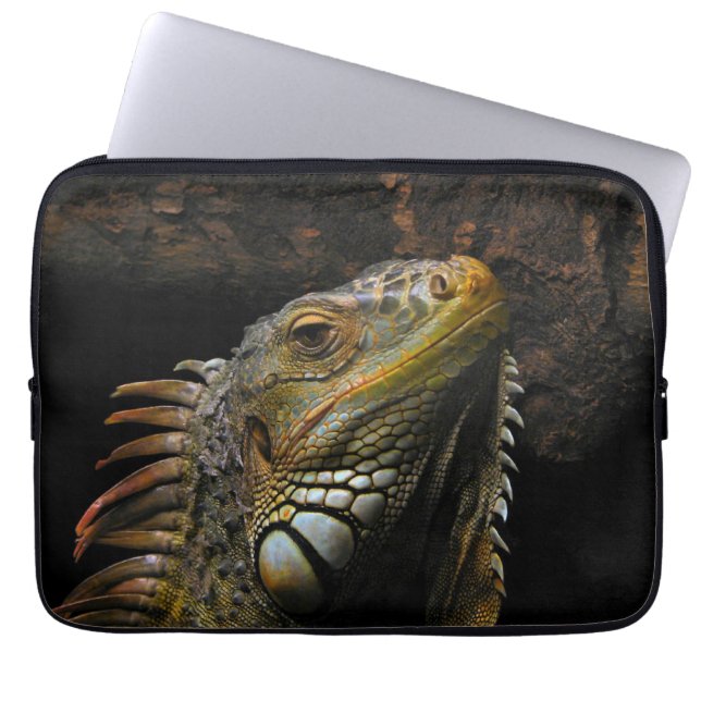 Porträtt av en leguan laptop sleeve (Framsidan)