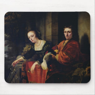 Porträtt av en make och en fru, 1654 musmatta