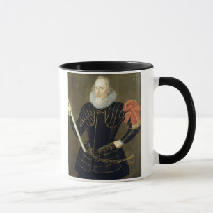 Porträtt av en man, 1593 (olja på panel) mugg