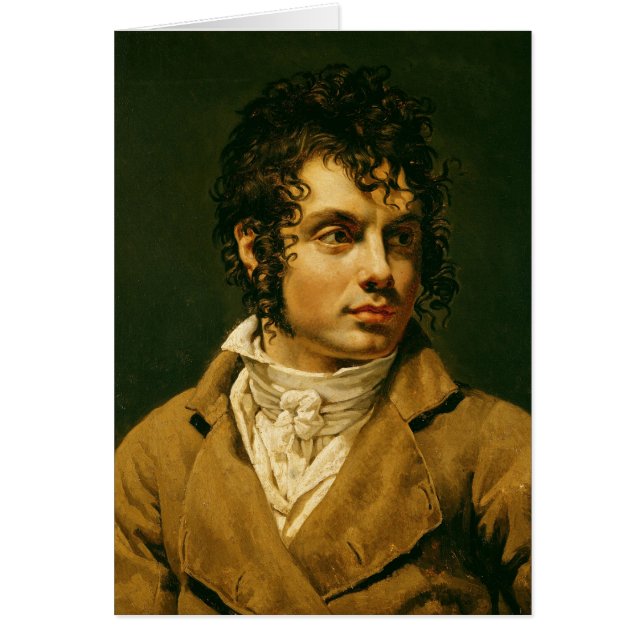 Porträtt av en man 2 hälsningskort (Framsidan)