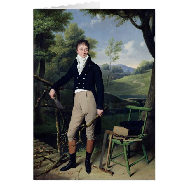 Porträtt av en man 3 hälsningskort (Framsidan)