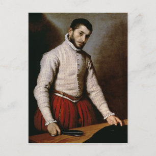 Porträtt av en man c.1570 vykort