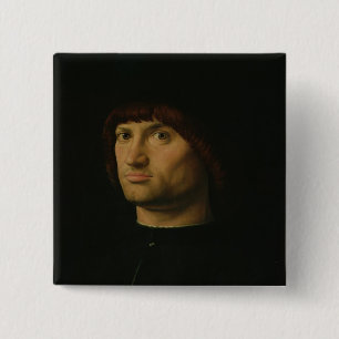 Porträtt av en man eller condottieren, 1475 (den knapp