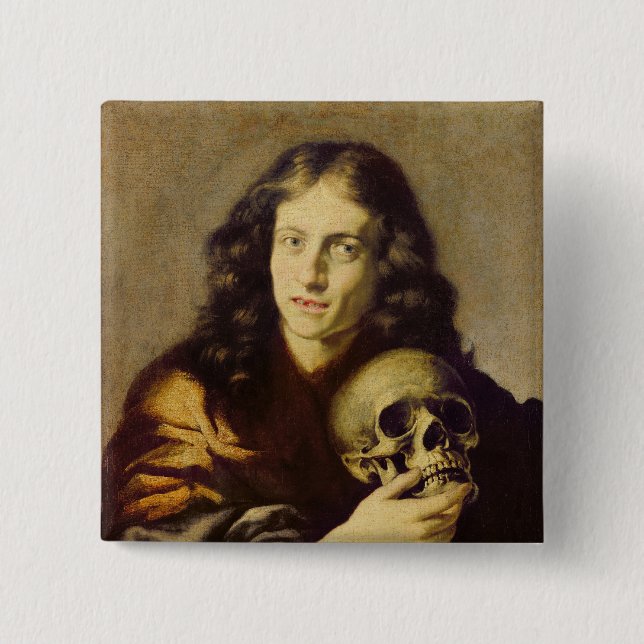 Porträtt av en man knapp (Framsida)