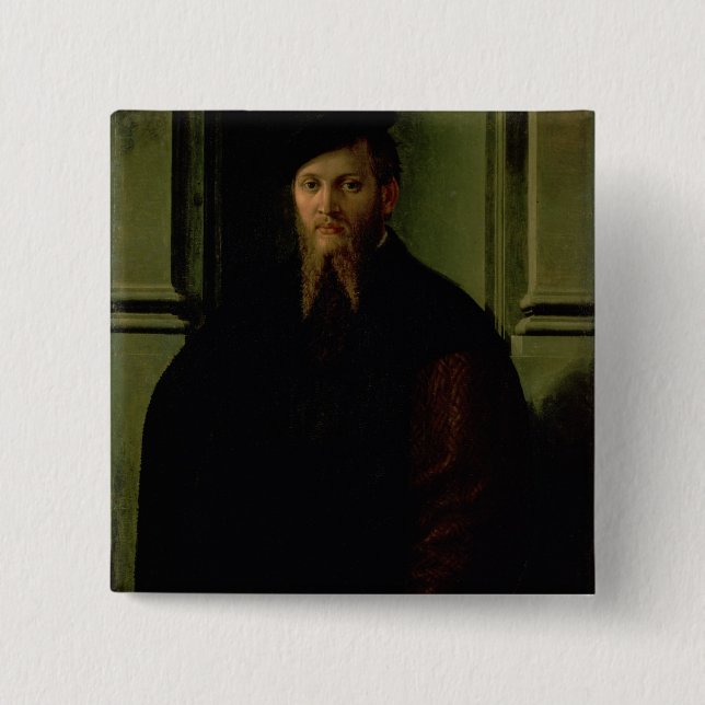 Porträtt av en man knapp (Framsida)