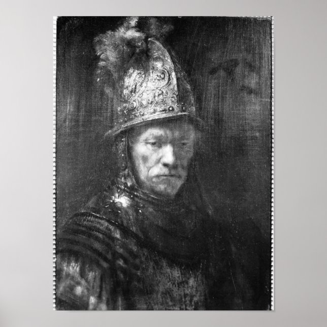 Porträtt av en man med Golden Helmet, 1648 Poster (Framsidan)