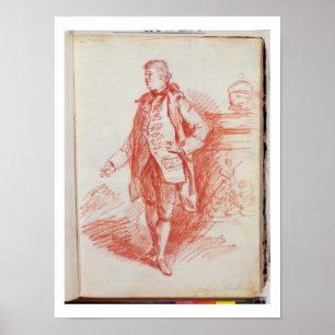 Porträtt av en man som kallas Edward Gibbon Poster