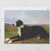 Porträtt av en Mastiff Labradorhund (Rosa Bonheur)