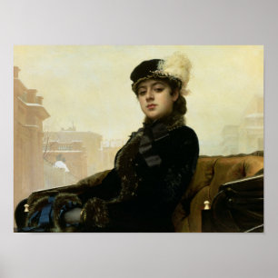 Porträtt av en okänd kvinna, 1883 poster