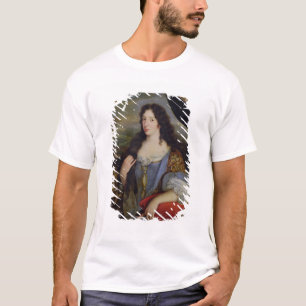 Porträtt av en okänd lärd kvinna framme t-shirt