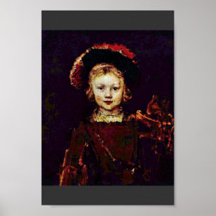 Porträtt av en pojke (den Titus Rembrandt sonen?) Poster