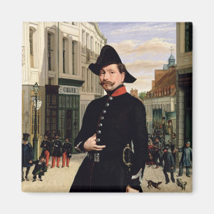 Porträtt av en polis i Douai i 1848 Magnet