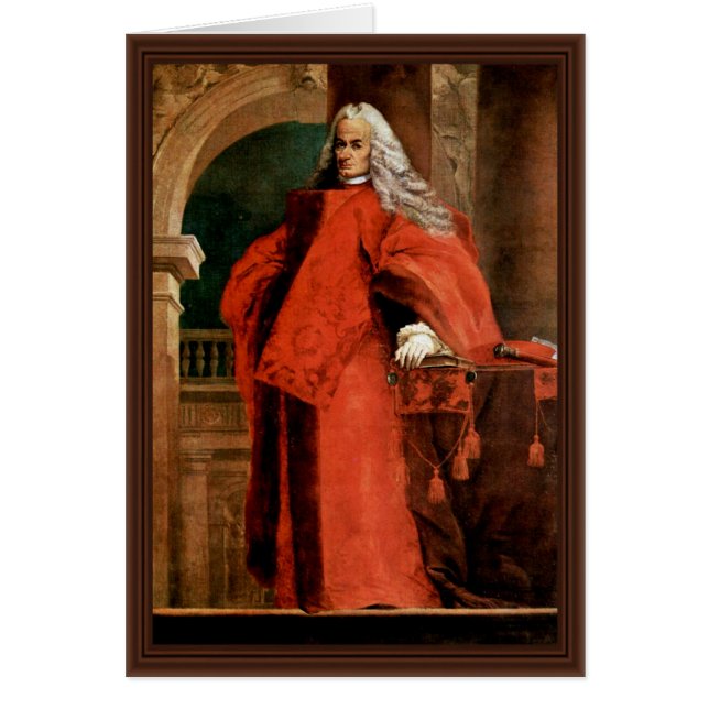 Porträtt av en Procurator Hälsningskort (Framsidan)