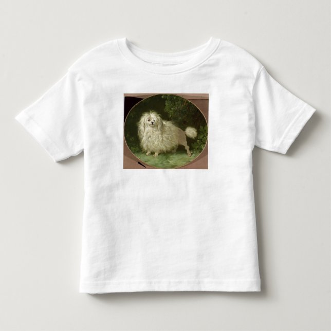 Porträtt av en pudel t-shirt (Framsida)