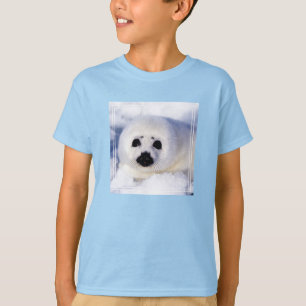 Porträtt av en sälunge t shirt