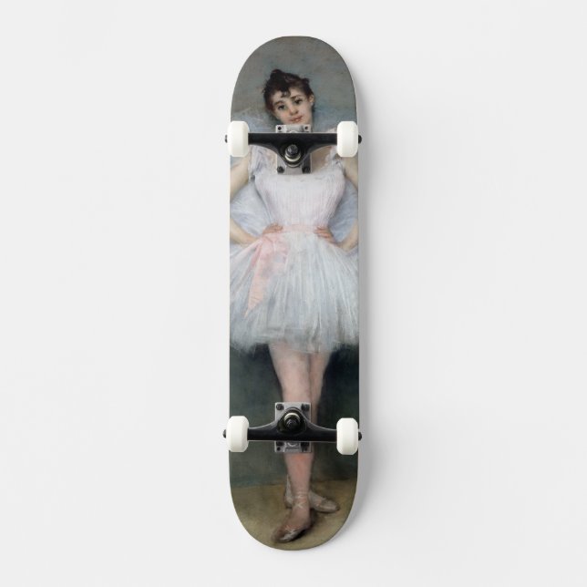Porträtt av en ung Ballerina Skateboard Bräda 20 Cm (Framsida)