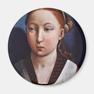 Porträtt av en ung flicka (Joanna det tokigt?) vi Magnet