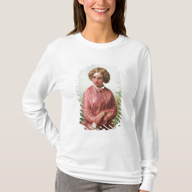 Porträtt av en ung flicka med en ro tee shirt (Framsida)