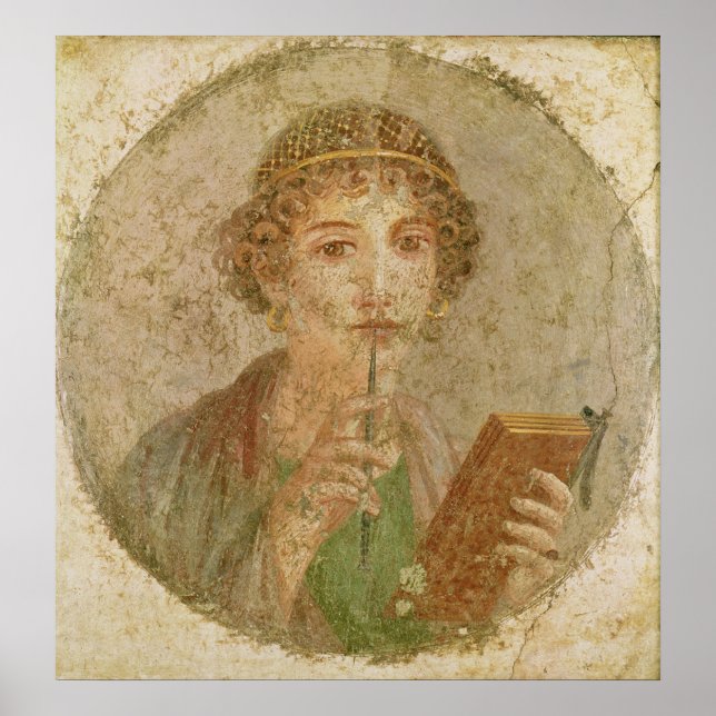 Porträtt av en ung flicka poster (Framsidan)