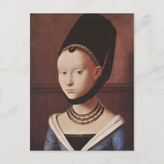 Porträtt av en ung flickavykort vykort